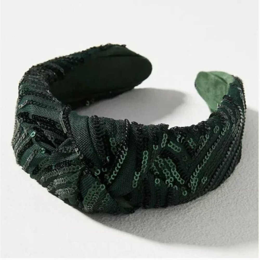 ⭐️ Metallic Knotted Sequin Boho Classy Chic Art Modern Party Hipster Headband